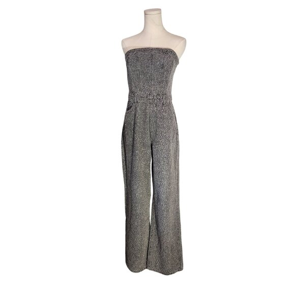 PrettyLittleThing Gray Bobble Straight Leg Corset Jumpsuit Womens Size 12 US 8 - Picture 5 of 16